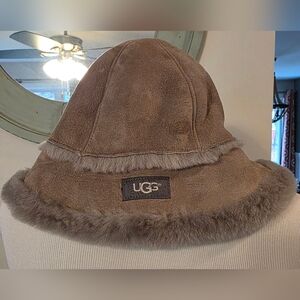 UGG Brown Shearling Hat